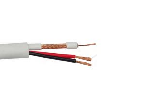 Quality RG59 Micro CCTV Coaxial Cable 95% CCA Braid + 2×0.75mm2 CCA Power Common wholesale