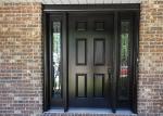 Single Leaf Solid Wood Doors , Solid Oak Glass Doors For Villa / Apartment