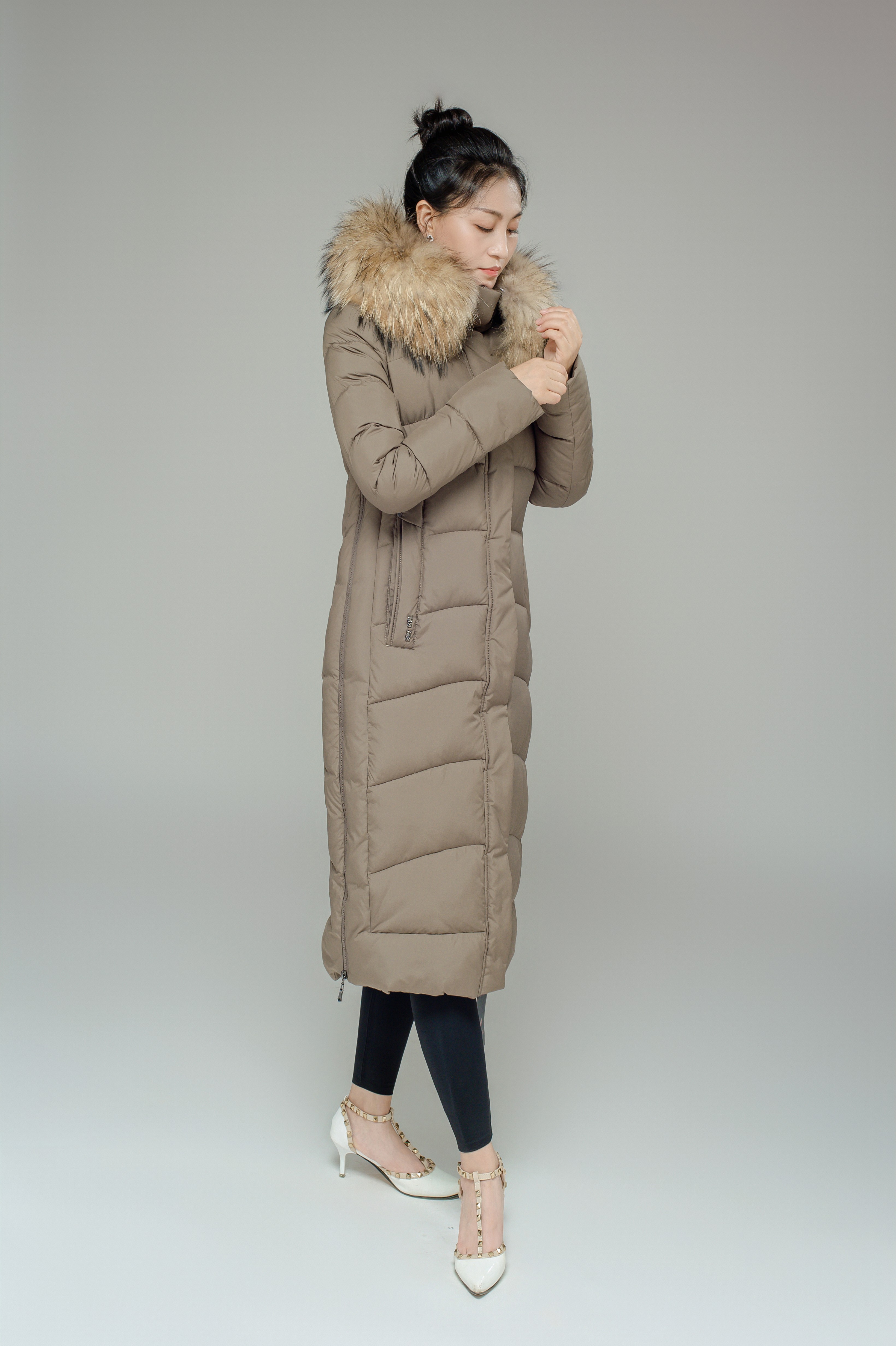 FODARLLOY 2022 SS Collection Women's Hooded Warm Winter Thicken Fleece SS Collection Long Coats