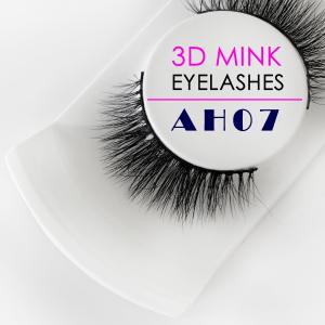 Quality Black Real Mink 3D Lashes , Soft Cotton Band Flutter Real Mink Fur Lashes wholesale