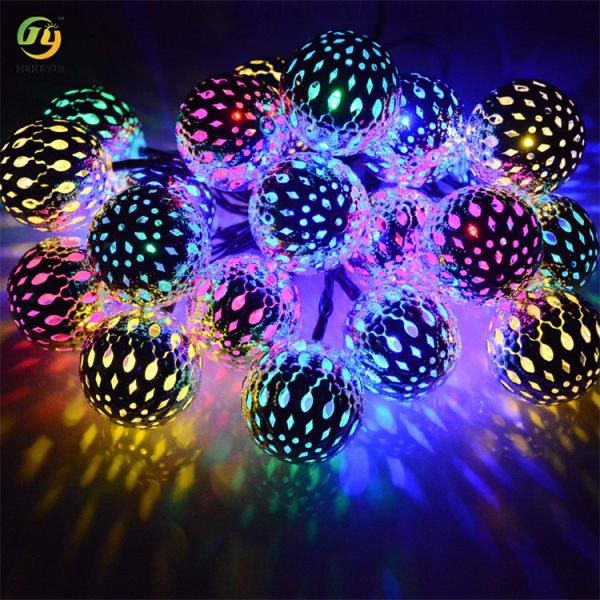Solar Outdoor Waterproof Moroccan String Lights For Terrace Garden Party Festive