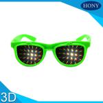 Hony 3D Fireworks Glasses With Diffraction Grating Film , Flip Up Sunglasses