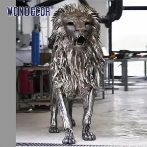 Quality Outdoor Decor Forged Metal Sculpture WONDERS Lion Metal Sculpture wholesale