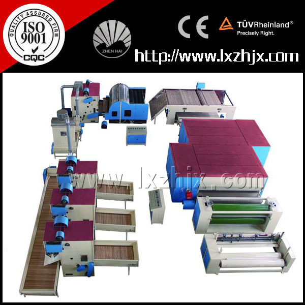 Nonwoven Spray Polyester Fiber Pet Wadding Production Line 80kg H