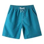 Men's Quick Dry Woven Beach Pants Solid Color Five Minute Shorts Surf Swim