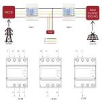 EM4372 3*230/400V 3*240/415V 5 65 A Three Phase Meter with Energy Management