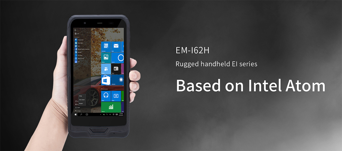 Intel Atom x5-Z8350 Processor 6inch 4G Rugged Handheld PDA with 1D 2D Barcode Scanner