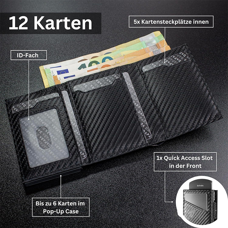 Low MOQ Mix Models Advantage Mini Slim Metal Smart Wallet with Auto Pop-up Function