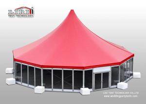 Quality Aluminum High Peak Multi sides Luxury Wedding Tents With Glass ABS Walls wholesale