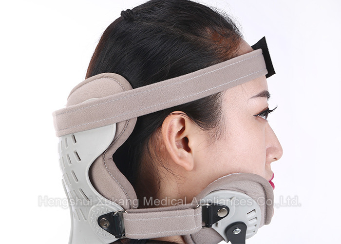 Adjustable Head Neck Chest Medical Orthosis With Aluminum Alloy And Plastic Plate