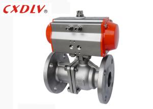 Quality Actuator Flange Ball Valve Double Acting Pneumatic Control Dn80 wholesale