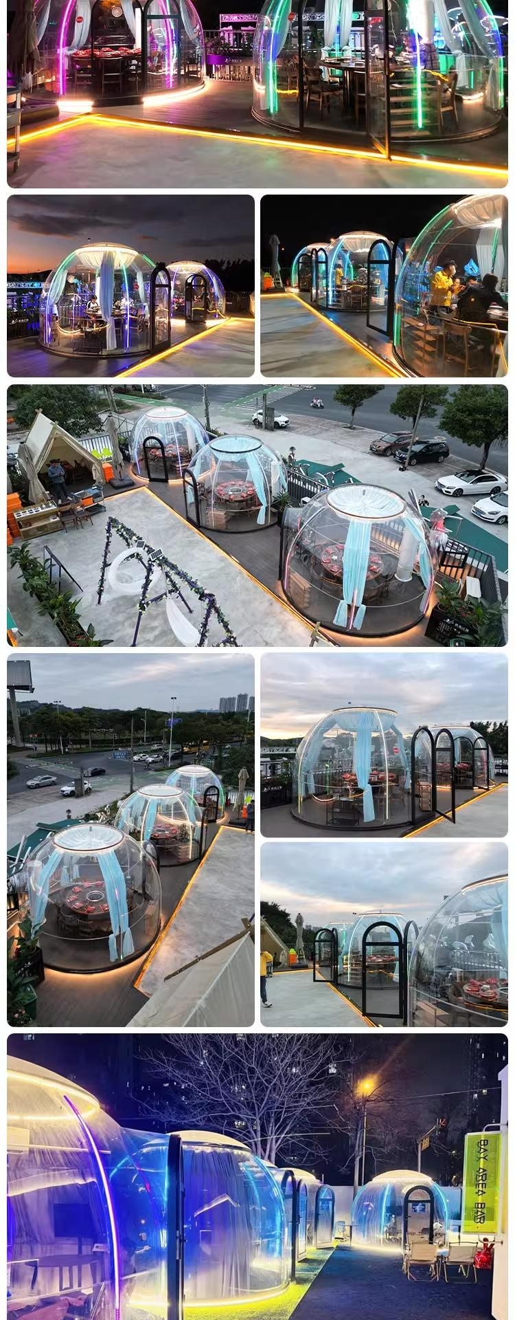 Scenic Private Dining Bubble Tent Waterproof Hotel Bubble Tents