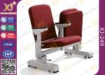 Stain Proof Stadium Theater Seating , Velvet Fabric Upholstered Sports Stadium