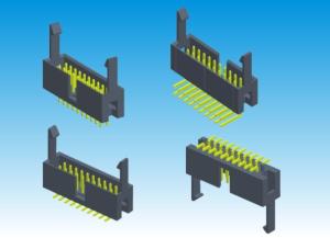 Quality Straight Box Header Connector With Latch Gold Plated For Industiral Contorl wholesale