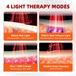 UK Power Adapter Infrared Red Light Therapy Device for Treatment Area 3-18
