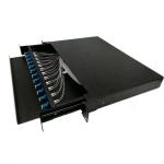 Sliding Fiber Optic Patch Panel 12 Port Rack Mounted 1U 19 Inch