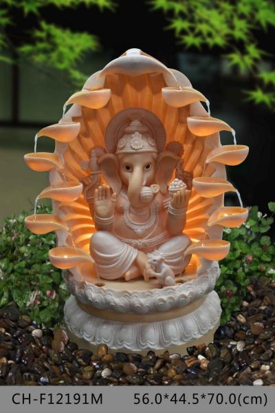 Home Interiors Decoration Buddha Water Fountain