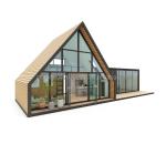 Modern Design Sandwich Panel Wooden Triangle House for Hotel Beach Sunroom