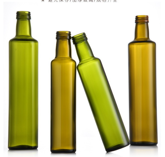 Acid Etch Clear Glass Bottle for Cooking 50ml 100ml 250ml Cylindrical Surface Handling