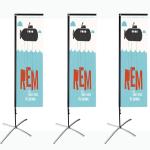 Fiber Pole 4.5m Outdoor Banner Flags Double Sided Feather Flags