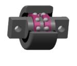 Sealed Axle Forklift Mast Roller Bearings Abec-3 Precision 180707k