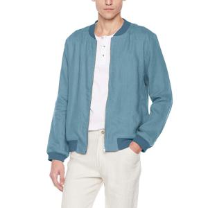 Quality 100% Linen Pilot Mens Flight Bomber Jacket Lightweight Multi Colored wholesale