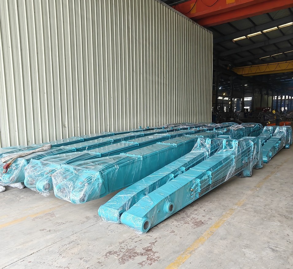 High Efficiency 16-25 Meter Excavator Pile Driving Boom Arm Pilling Driver Boom Long Arm With Excavator Bucket