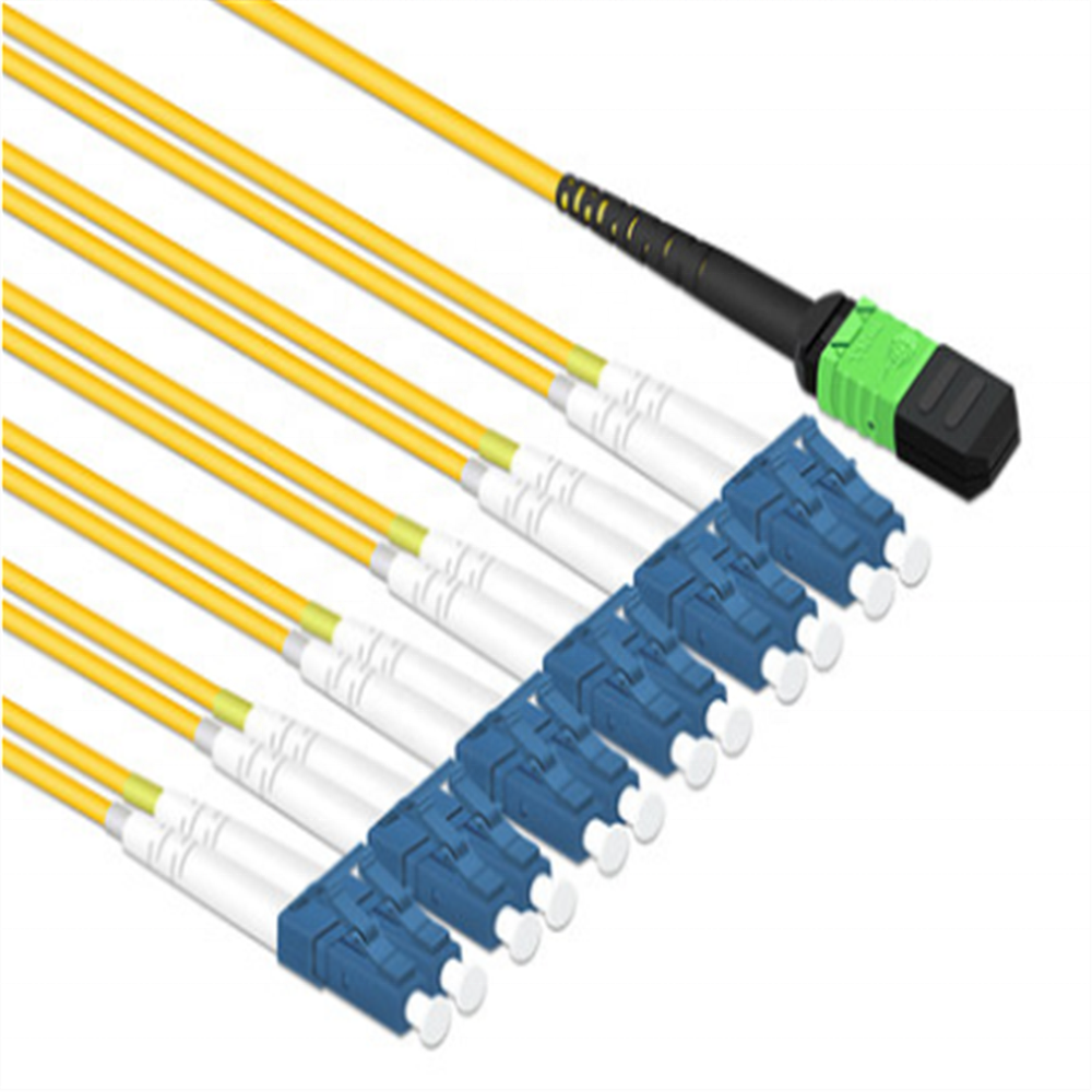MTP/MPO to LC fiber optic cable 8 core mpo fan-out cable