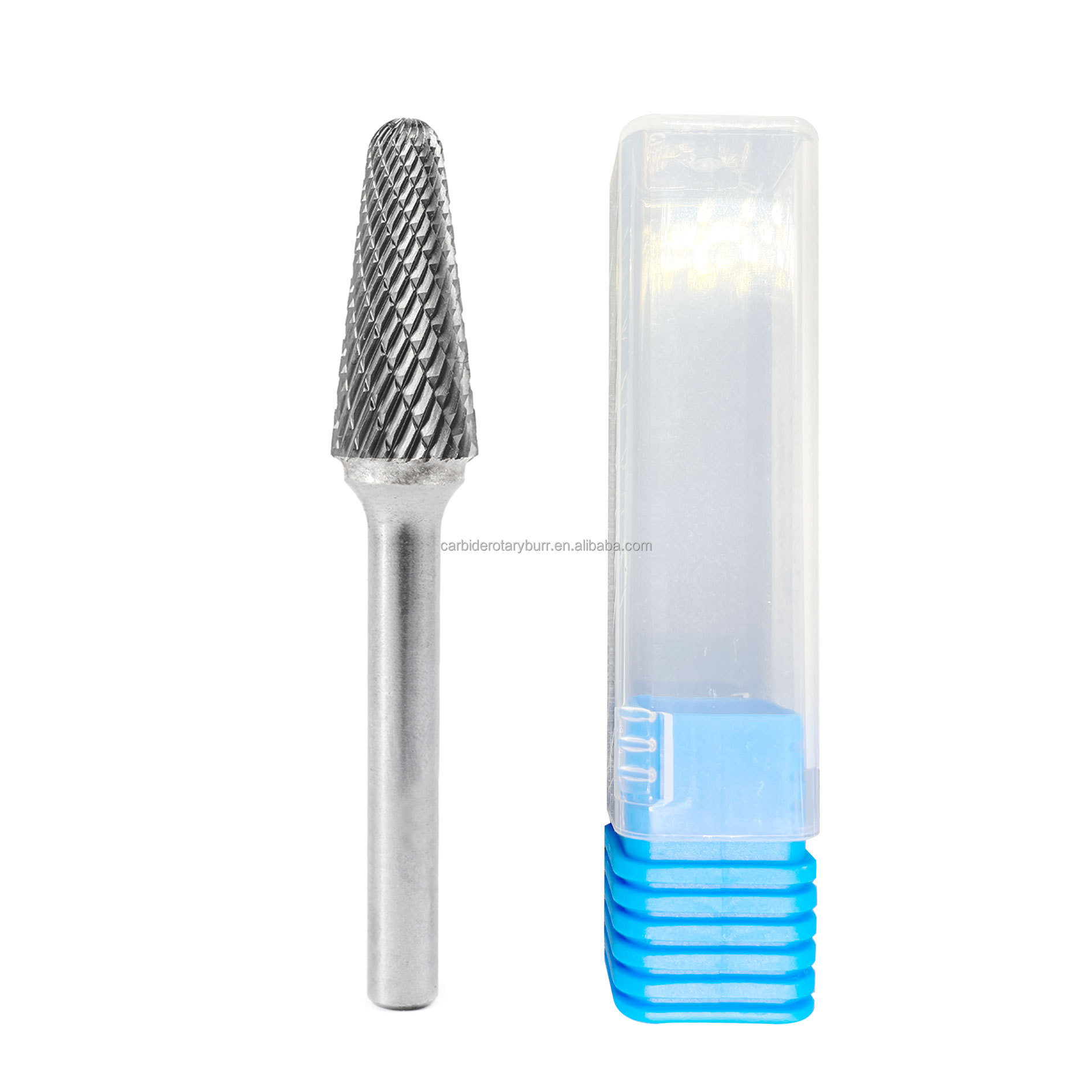 Tungsten Carbide Burr Double Cut 6mm Shank for Metal Grinding