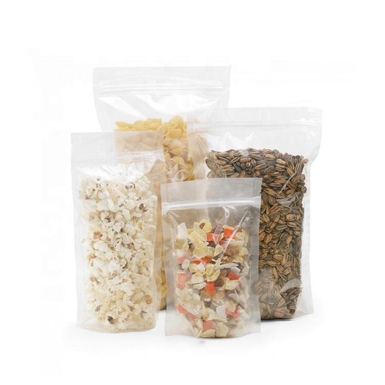 1000Ml Heat Sealable Smell Proof Packaging Bags Food Grade Transparent Ziplockk Pouch