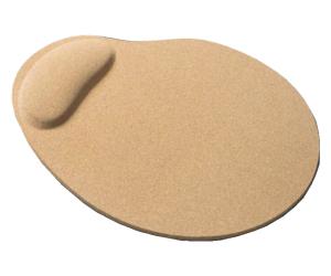 Quality Eco Wrist Support Cork Board Mouse Pad 5000pcs 24.5x20cm Oval wholesale