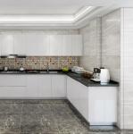 Home Furniture Sintered Stone Kitchen Cabinet Wood Grain Design