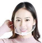 Hygiene Transparent Plastic Mouth Cover For Waitress