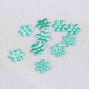 Quality Material Fabric Sew-On Applique Flower Applique Crafts For Shoes Decoration Size 15 mm wholesale