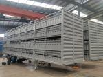 Double Deck 3-axle Steel Animal Transport Storehouse Bars Semi Trailer Superior