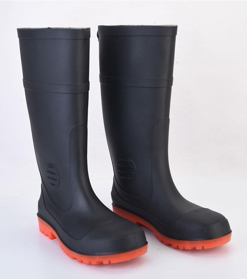 Waterproof Safety Rubber Boots Steel Toe Rain Boots Mens Puncture Resistant