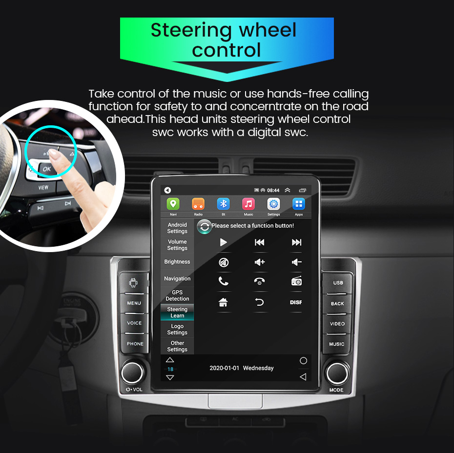 9.7" Tesla Type Car Radio for Hyundai AZERA 2006-2010 GPS Navigation RDS Multimedia Player
