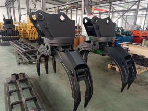 Quality Excavator PC360 Multi Use Rotating Log Steel Grapple Grab Suit Hitachi Excavator ZX210 wholesale