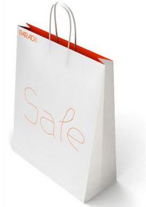 Quality White Paper Bags for Evens &amp; Trade Fairs wholesale