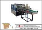 Liquid Filling Line Carton Packing Machine For 250ML-2L Round Bottle Carton
