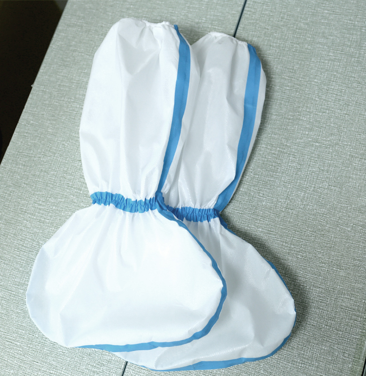 Non Slip Surgical Boot Cover SF Microporous Film Disposable Shoe Covers For Health