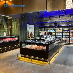 Quality Deep Chest Supermarket Island Freezer Galvanized Steel Plate Refrigerator wholesale