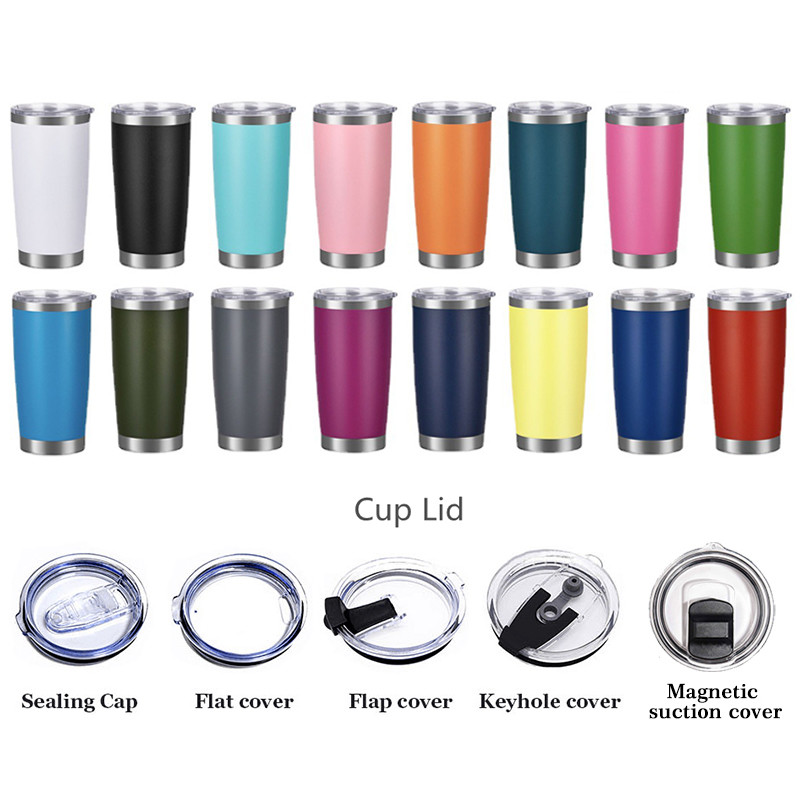 Travel Coffee Tumbler 20 Oz Insulated Mug With Lid Stainless Steel Cup For Hot And Cold Drinks Powder Coated Yellow