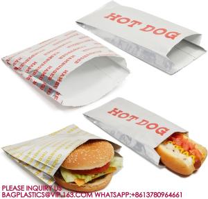 Quality Foil Paper Hot Dog Holders Hamburger Wrapper Combination Pack, Grease Resistant Food Bag wholesale