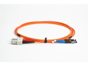 Quality SC-MU Optical Fiber Patch Cord / Fiber Optic Jumper , High Density wholesale