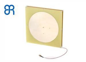 Quality 8dBic Circular Polarized RFID Antenna , Long Range UHF Antenna Luxury Gold Color wholesale