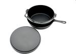 Pre-seasoned Cast Iron Dutch Oven with Stainless Steel Handle