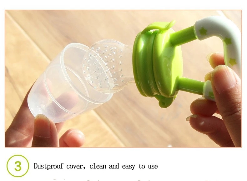 Big Mouth Infant Pacifier Silicone Baby Fruit Pacifier With Handle