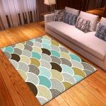 Striped checkered new large carpet supply wholesale feather ins style bedroom