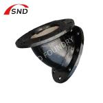 DI Flange Elbow 90 Degree 45 Degree Cast Iron Flange Bend Cement Lining